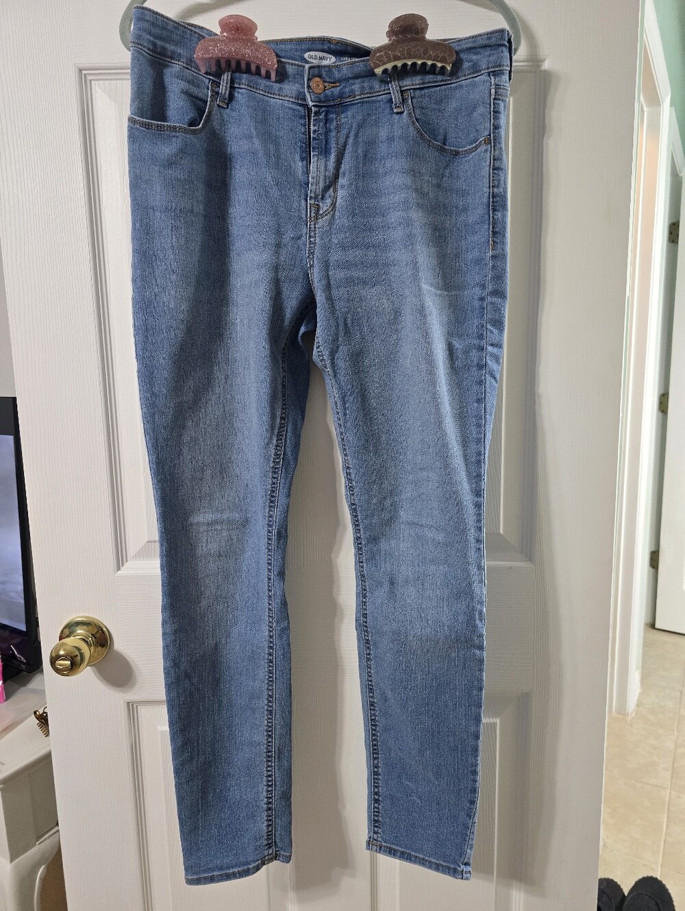 Classic Light Blue Super Skinny Mid Rise Women's Jeans
